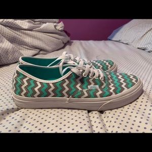 Chevron print Vans
